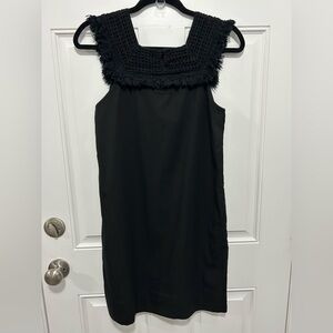 Madewell Sundream Crochet Shift Fringe Mini Dress